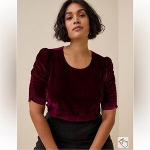 Torrid Velvet Top, sz 1